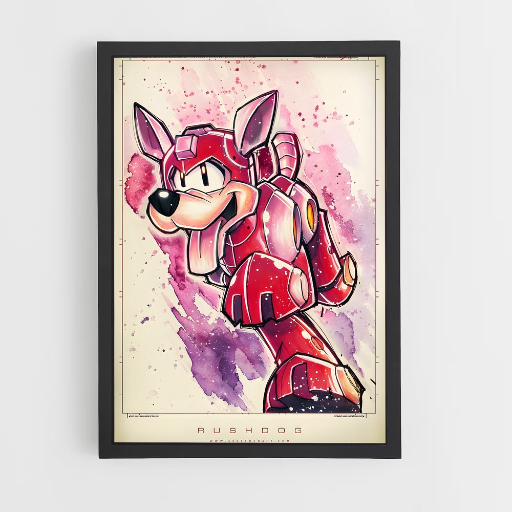 Poster Sonic Inferno – affiche Mega man (vue 2)